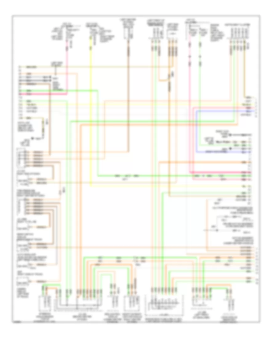 Электросхема линии передачи данных CAN (1 из 3) для Hyundai Genesis 5.0 R-Spec 2014