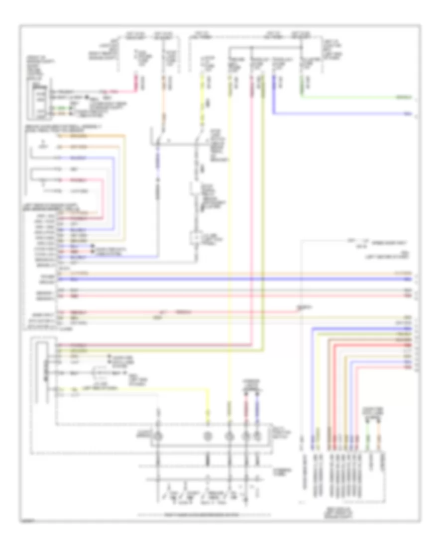 3.8L, Электросхема системы круизконтроля, С SCC (1 из 2) для Hyundai Genesis 5.0 R-Spec 2014
