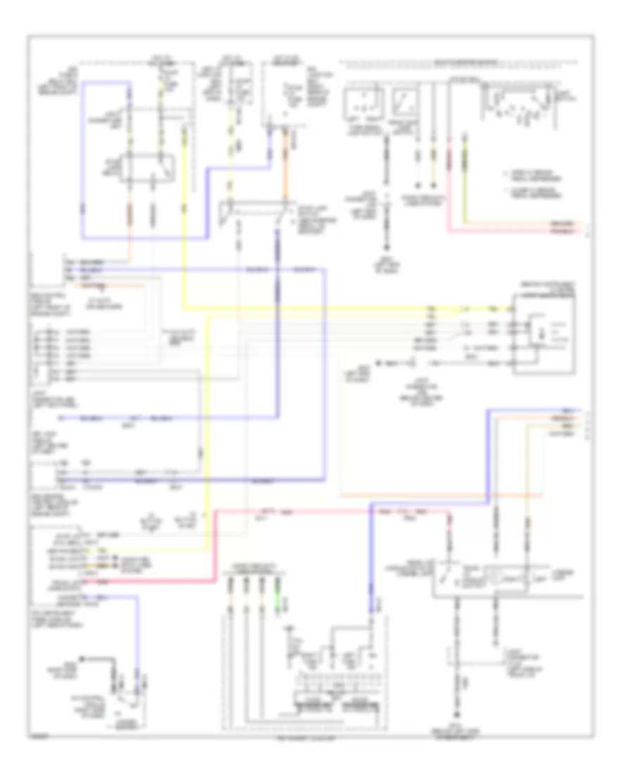 Электросхема внешнего освещения (1 из 2) для Hyundai Genesis 5.0 R-Spec 2014