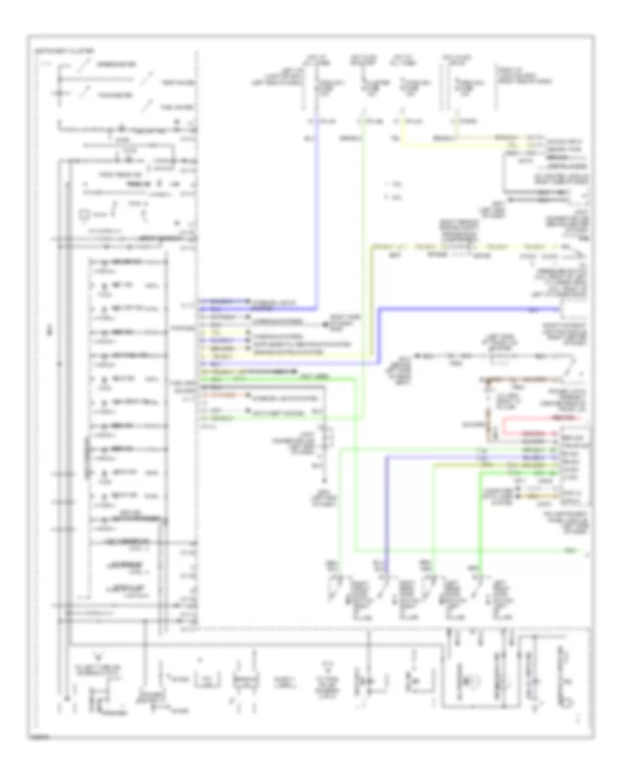 Электросхема панели приборов, С Стандартная комплектация Приборной панели (1 из 2) для Hyundai Genesis 5.0 R-Spec 2014