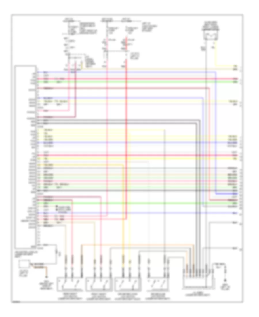 Электросхема памяти водительского сиденья (1 из 2) для Hyundai Genesis 5.0 R-Spec 2014
