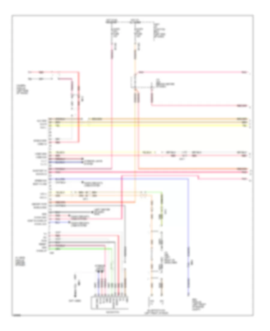 Электросхема информационной мультимедии водителя (1 из 4) для Hyundai Genesis 5.0 R-Spec 2014