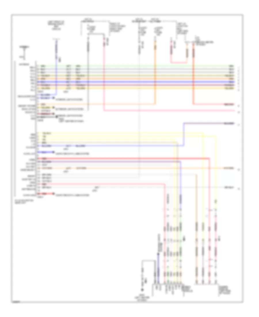 Radio Wiring Diagram, withNavigation & withУсилитель JBL (1 из 3) для Hyundai Genesis 5.0 R-Spec 2014