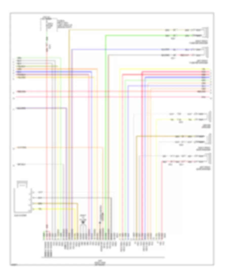 Radio Wiring Diagram, withNavigation & withУсилитель JBL (2 из 3) для Hyundai Genesis 5.0 R-Spec 2014