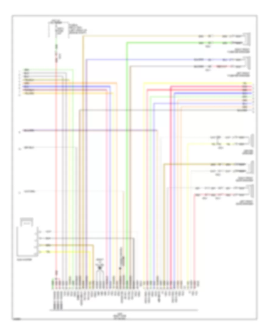 Radio Wiring Diagram, without Navigation & withУсилитель JBL (2 из 3) для Hyundai Genesis 5.0 R-Spec 2014