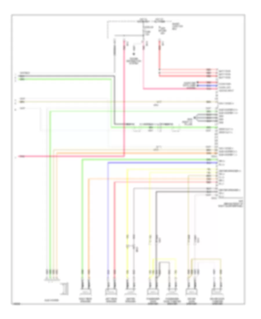 Radio Wiring Diagram, withNavigation & without JBL Усилитель (3 из 3) для Hyundai Genesis Coupe 3.8 R-Spec 2014