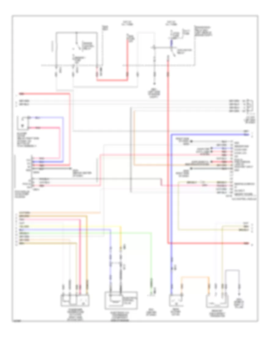 Электросхема кондиционера (2 из 3) для Hyundai Santa Fe GLS 2014