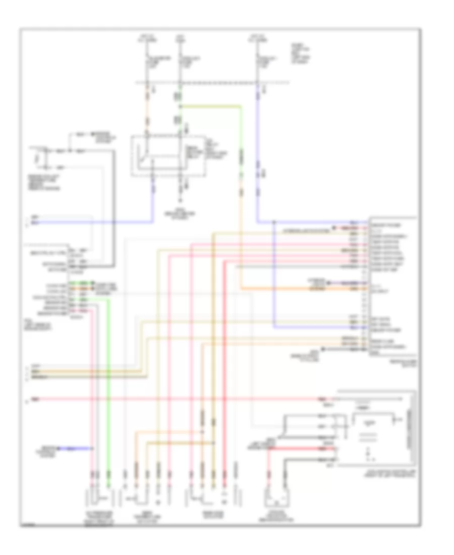 Электросхема кондиционера (3 из 3) для Hyundai Santa Fe GLS 2014