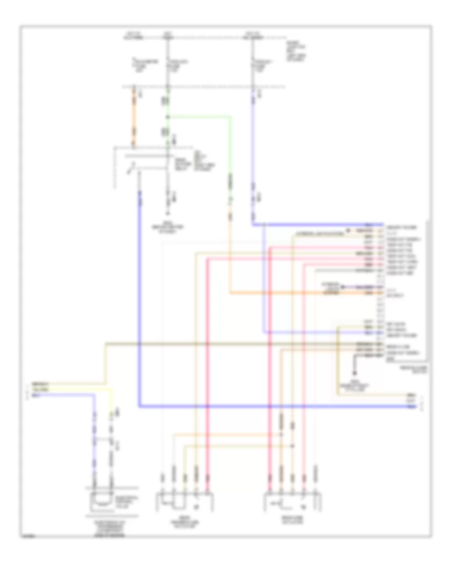 Электросхема кондиционера с ручный управлением (2 из 3) для Hyundai Santa Fe GLS 2014
