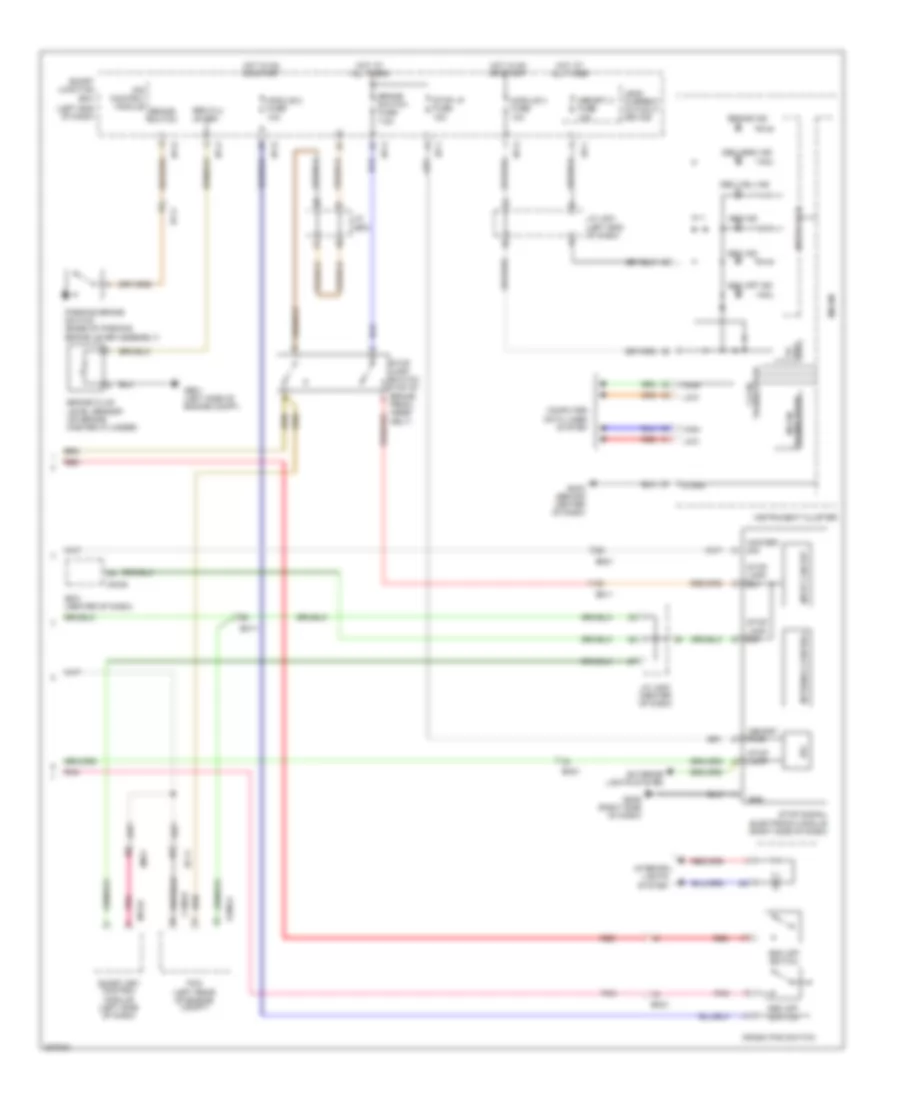 Электросхема антиблокировочной тормозной системы АБС (ABS) (2 из 2) для Hyundai Santa Fe GLS 2014