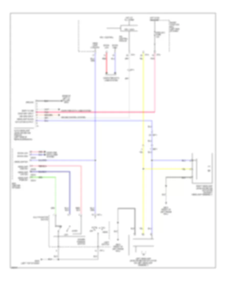 Электросхема корректора фар для Hyundai Santa Fe GLS 2014