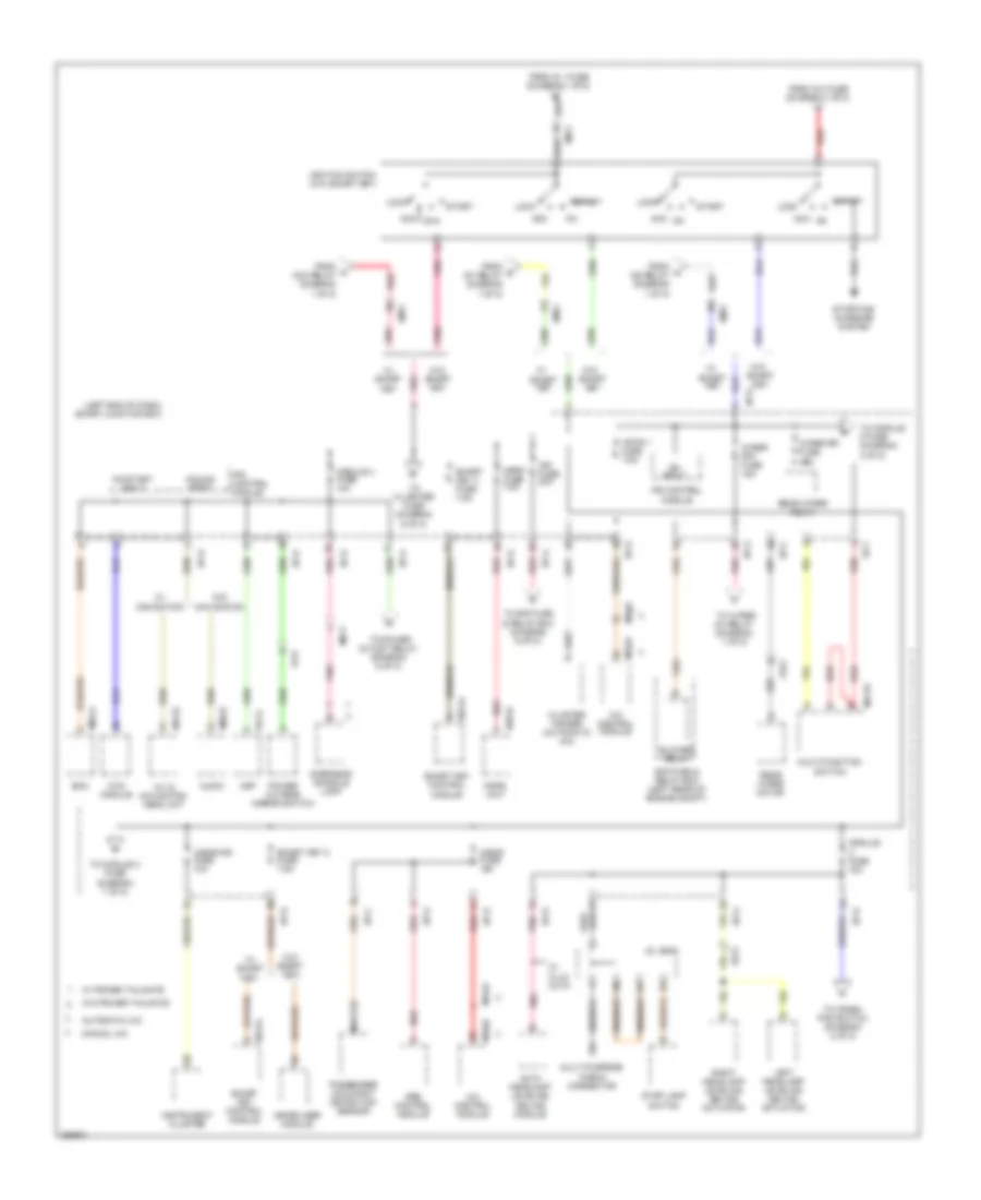 Электросхема блока предохранителей и реле (2 из 8) для Hyundai Santa Fe GLS 2014