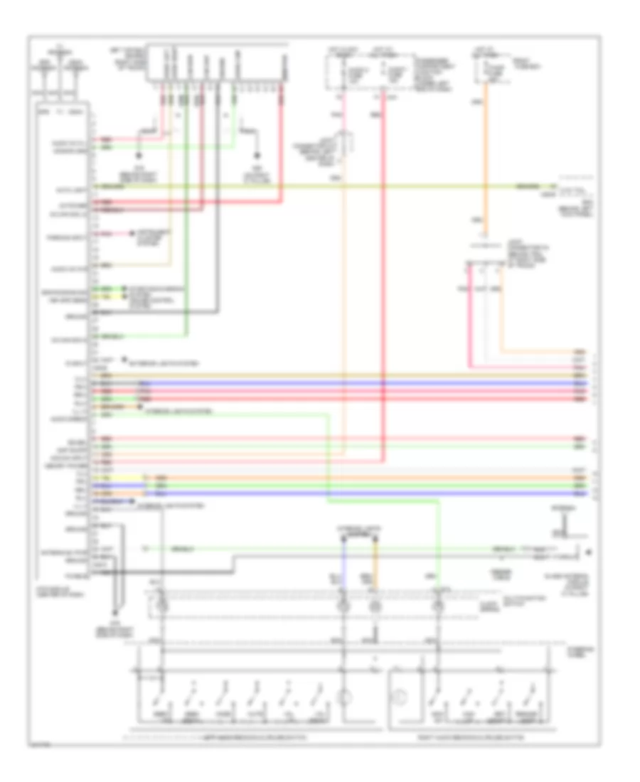 Radio Wiring Diagram, withNavigation & withУсилитель AV (1 из 2) для Hyundai Azera GLS 2009