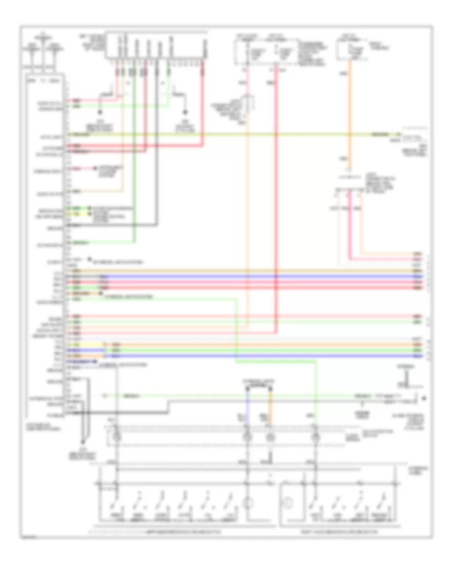 Radio Wiring Diagram, withNavigation & withУсилитель JBL (1 из 2) для Hyundai Azera GLS 2009