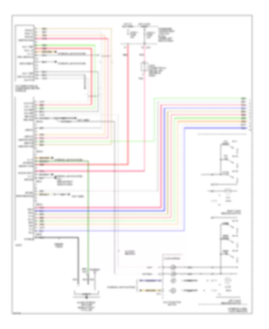 Radio Wiring Diagram, without Navigation & withУсилитель JBL (1 из 2) для Hyundai Azera GLS 2009