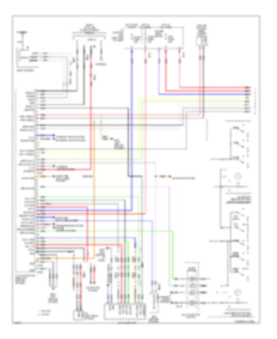 Radio Wiring Diagram, Hybrid withNavigation & withУсилитель JBL (1 из 2) для Hyundai Sonata GLS 2014