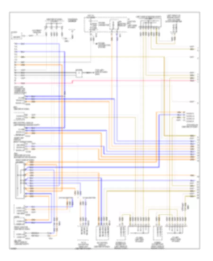 Электросхема линии передачи данных CAN, гибрид (1 из 2) для Hyundai Sonata GLS 2014