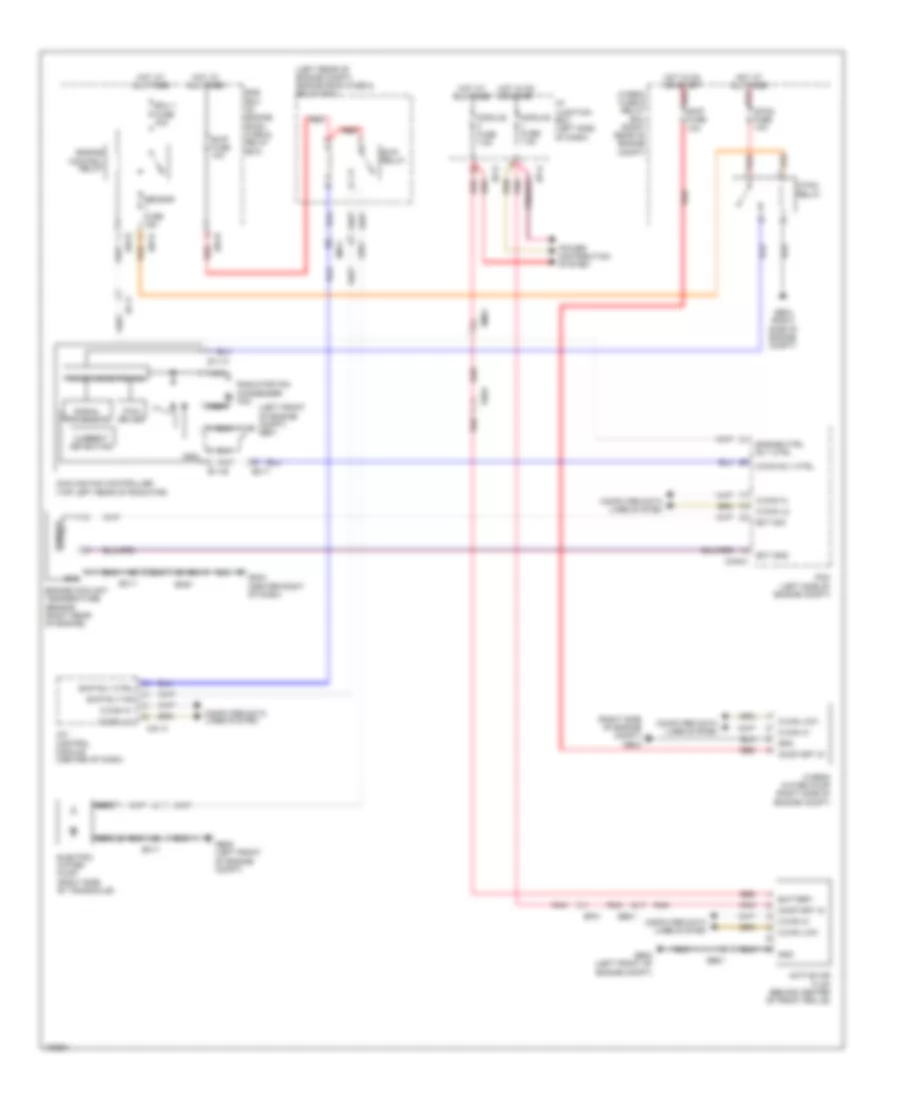 2.4L, Электросхема системы охлаждения, гибрид для Hyundai Sonata GLS 2014