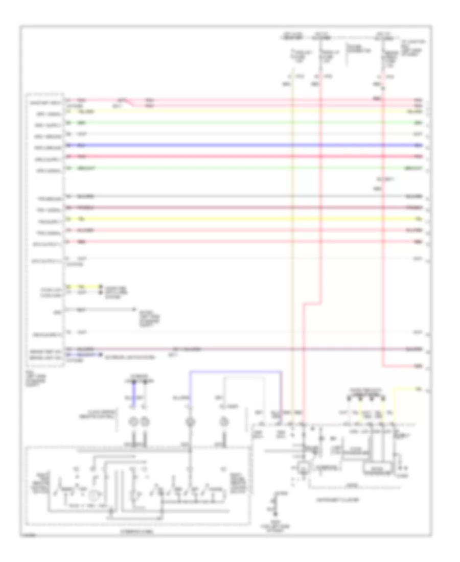 2.0L турбо, Электросхема системы круизконтроля (1 из 2) для Hyundai Sonata GLS 2014