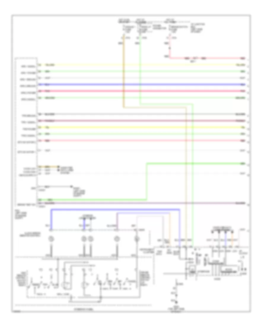 2.4L, Электросхема системы круизконтроля, гибрид (1 из 2) для Hyundai Sonata GLS 2014