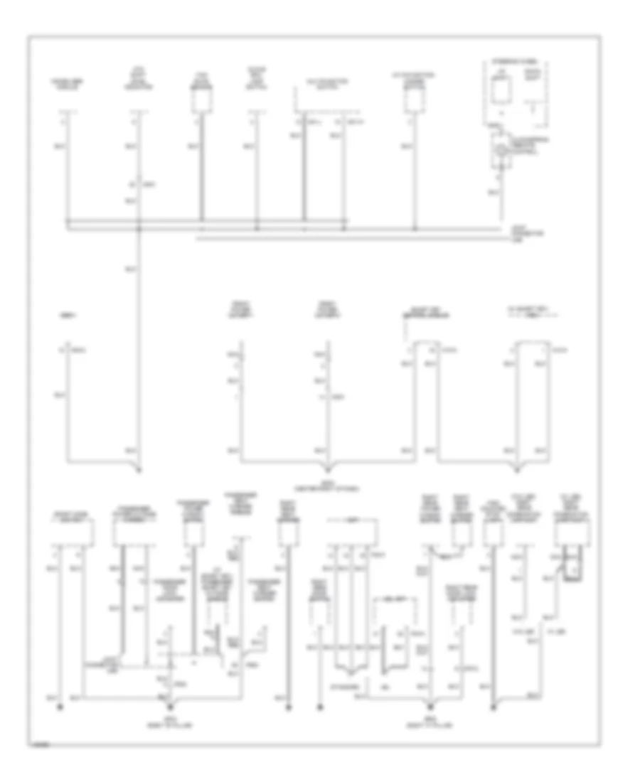Электросхема подключение массы заземления, кроме гибрида (1 из 4) для Hyundai Sonata GLS 2014