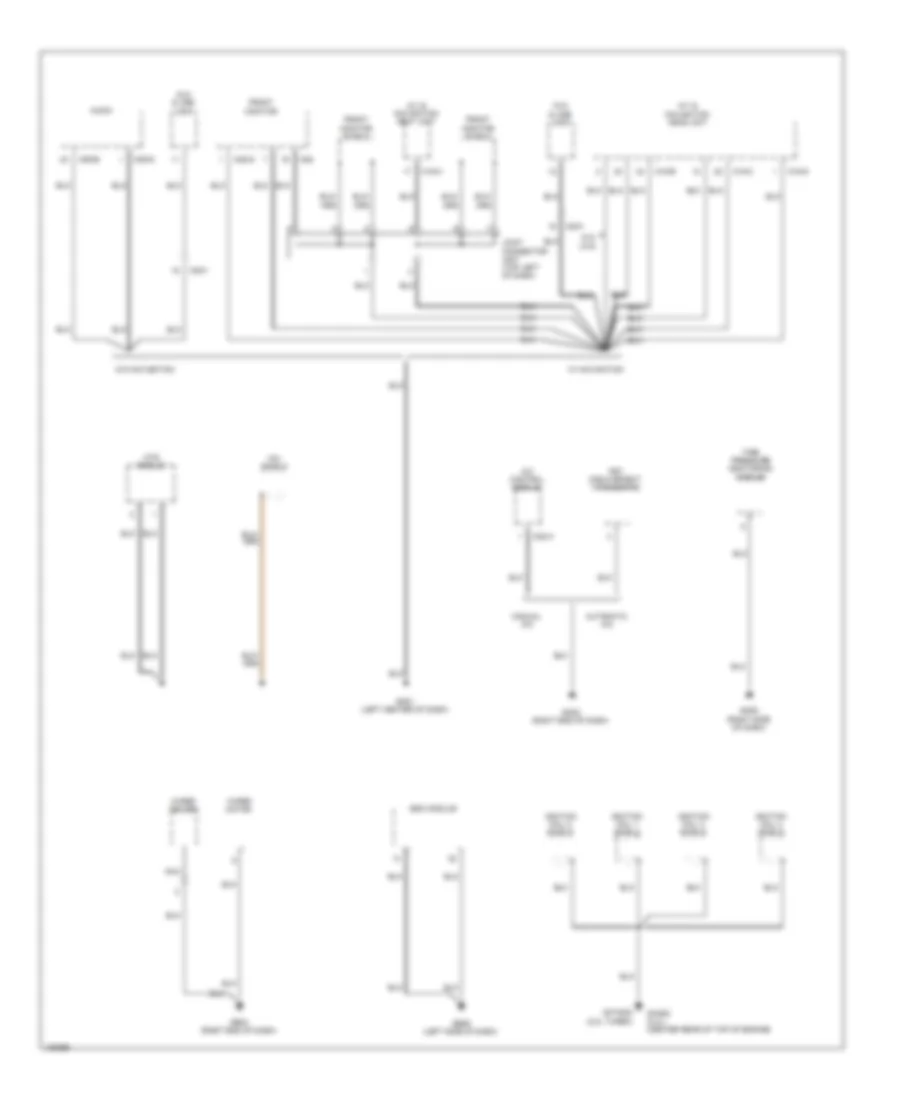 Электросхема подключение массы заземления, кроме гибрида (4 из 4) для Hyundai Sonata GLS 2014