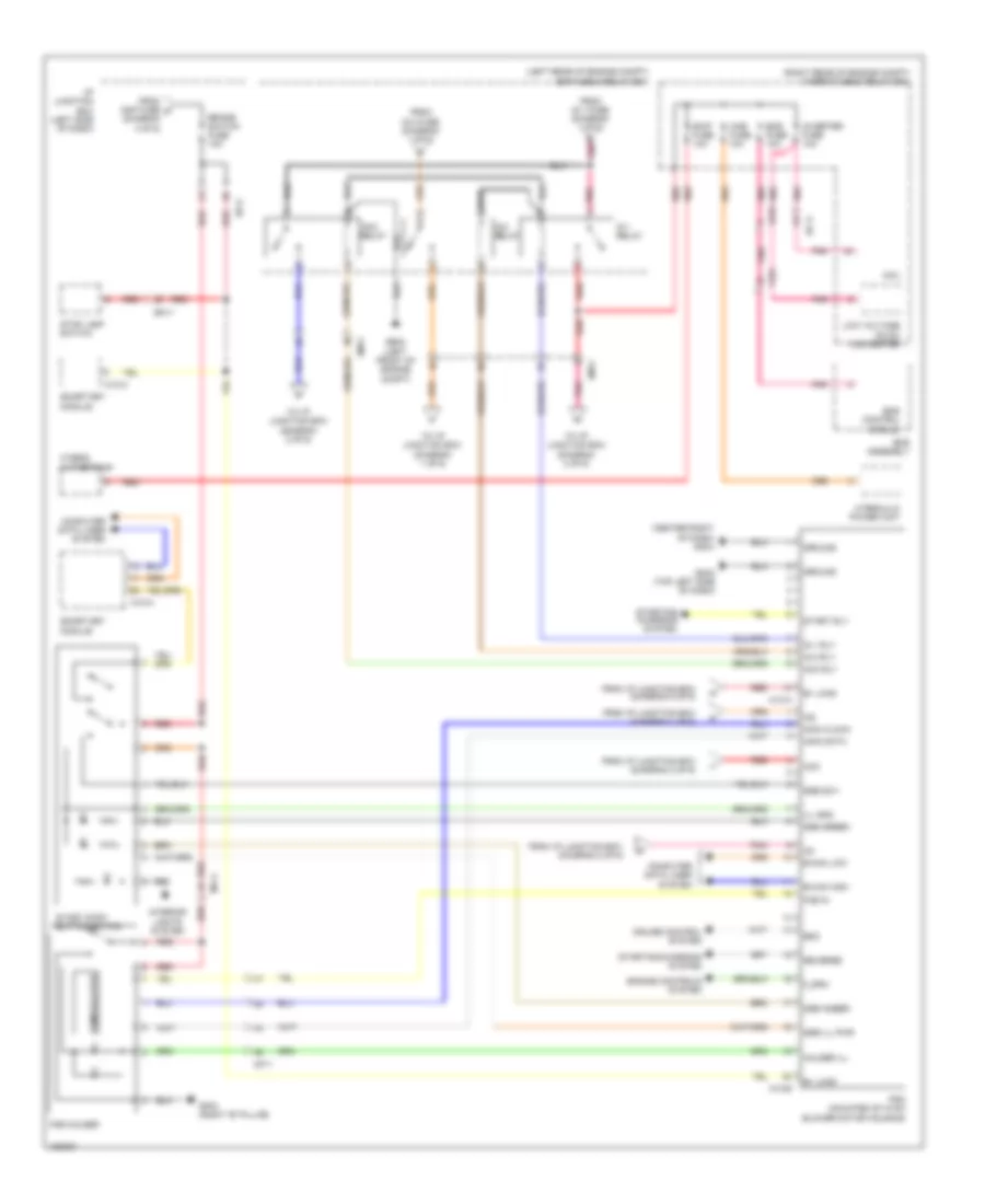 Электросхема блока предохранителей и реле, гибрид (6 из 6) для Hyundai Sonata GLS 2014