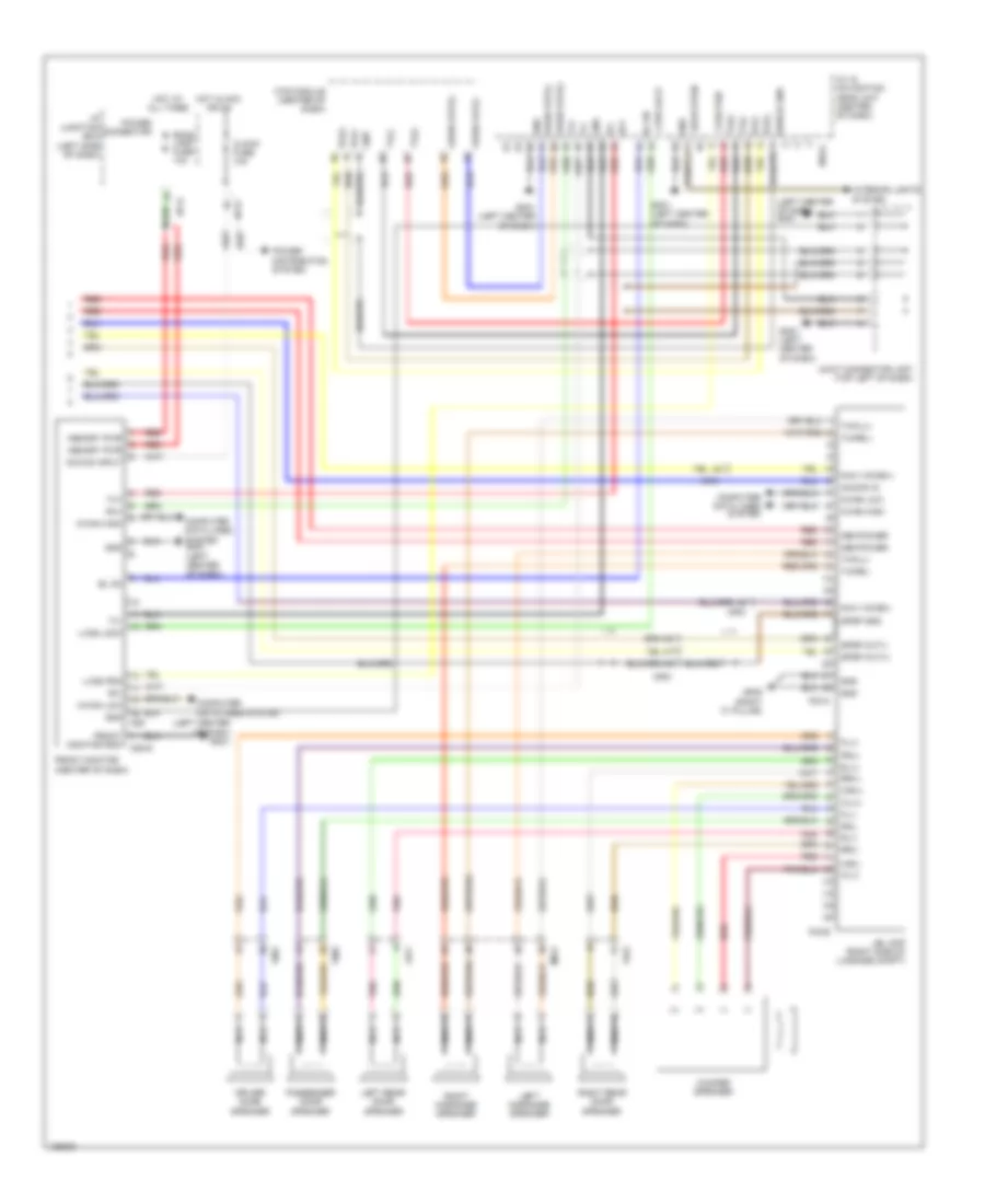 Radio Wiring Diagram, Except Hybrid withNavigation & withУсилитель JBL (2 из 2) для Hyundai Sonata Hybrid 2014