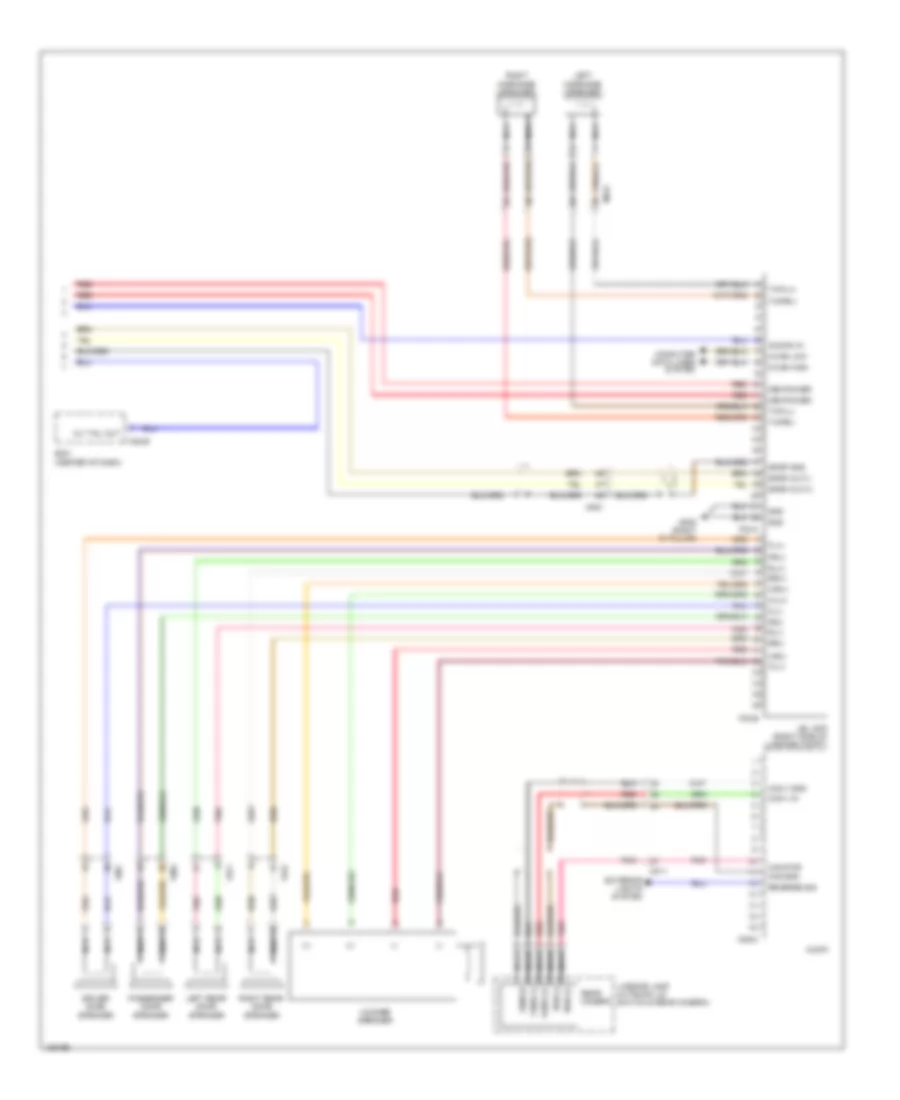 Radio Wiring Diagram, Except Hybrid without Navigation & withУсилитель JBL (2 из 2) для Hyundai Sonata Hybrid 2014