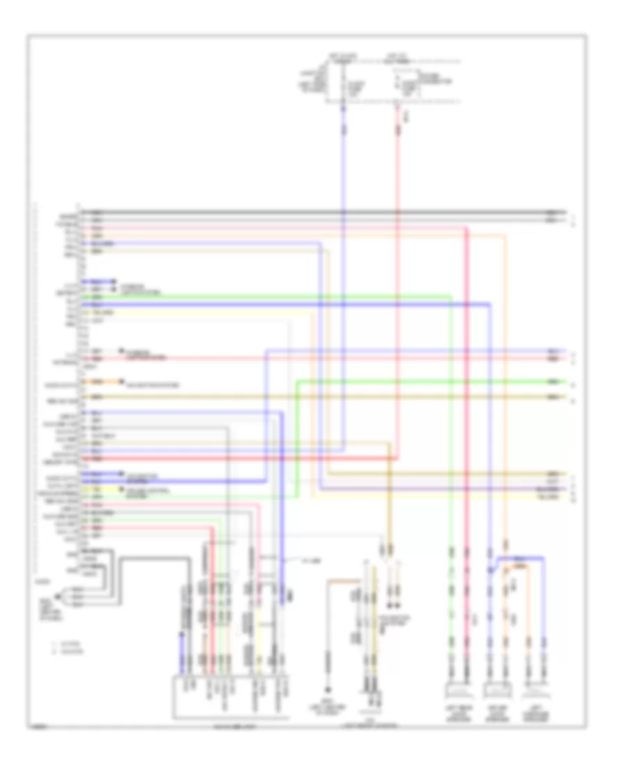 Radio Wiring Diagram, Except Hybrid without Navigation without Standard Amplifier & JBL Усилитель (1 из 2) для Hyundai Sonata Hybrid 2014
