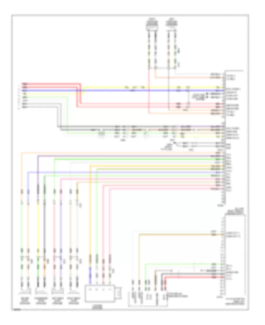 Radio Wiring Diagram, Hybrid withNavigation & withУсилитель JBL (2 из 2) для Hyundai Sonata Hybrid 2014