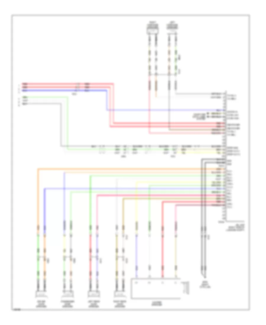 Radio Wiring Diagram, Hybrid without Navigation & withУсилитель JBL (2 из 2) для Hyundai Sonata Hybrid 2014