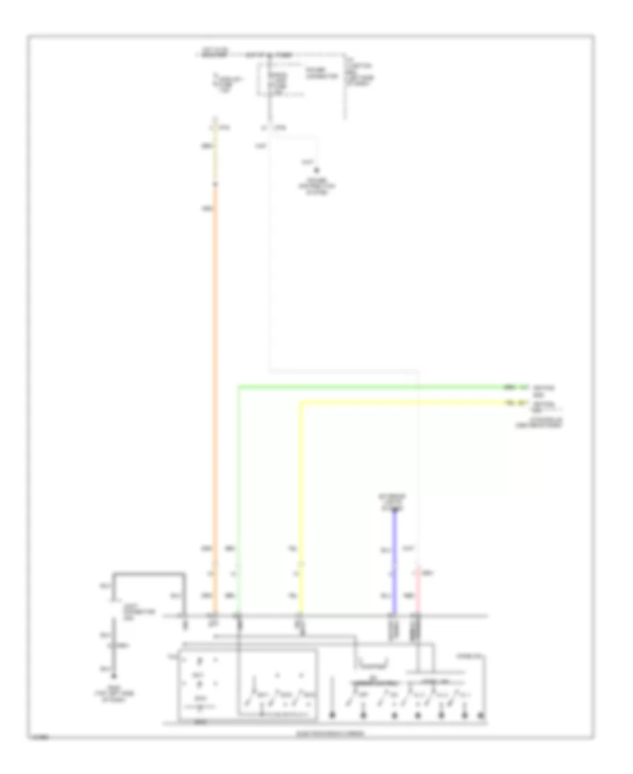 Electrochromic Mirror Wiring Diagram, Except Hybrid withTMU & Home Link для Hyundai Sonata Hybrid 2014
