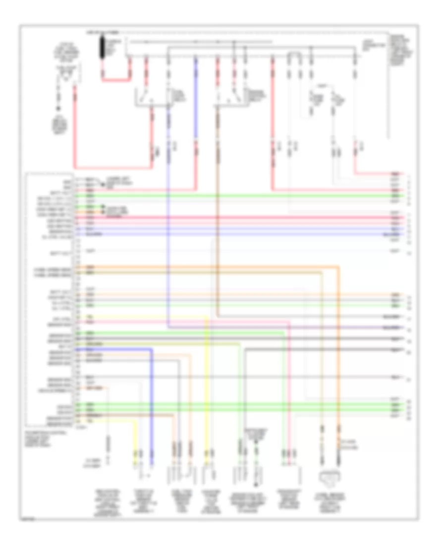 2.0L, Электросхема системы управления двигателя (1 из 4) для Hyundai Tucson GL 2005