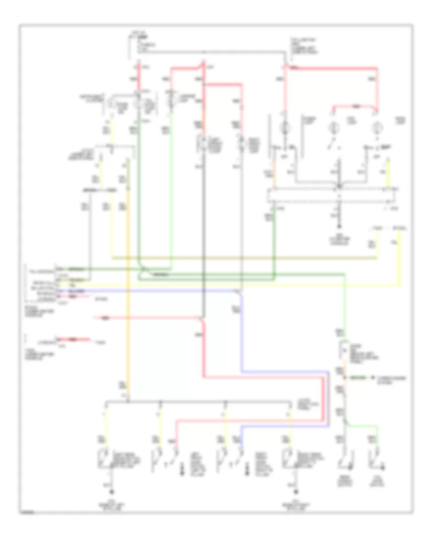 Электросхема подсветки для Hyundai Tucson GL 2005