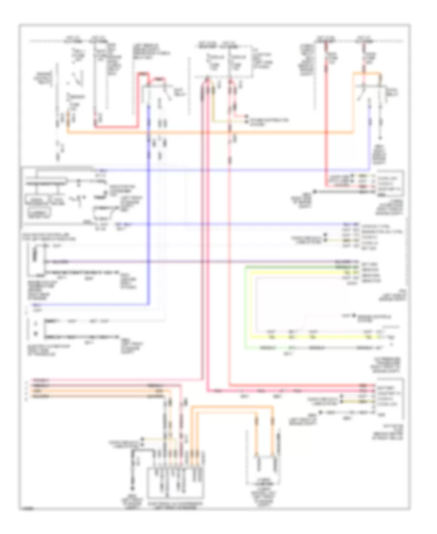 2.4L, Электросхема кондиционера, Гибрид (2 из 2) для Hyundai Sonata Limited 2014