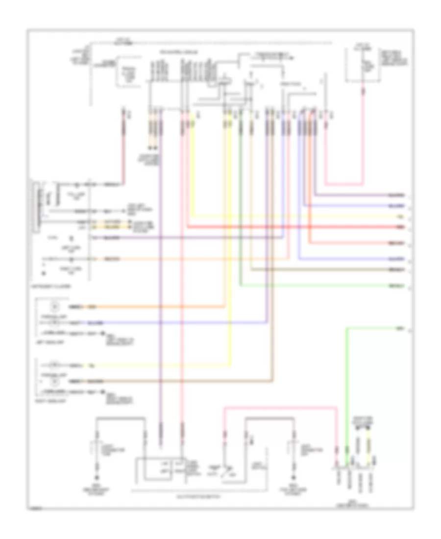 Электросхема внешнего освещения, кроме гибрида без светодиод (1 из 3) для Hyundai Sonata Limited 2014