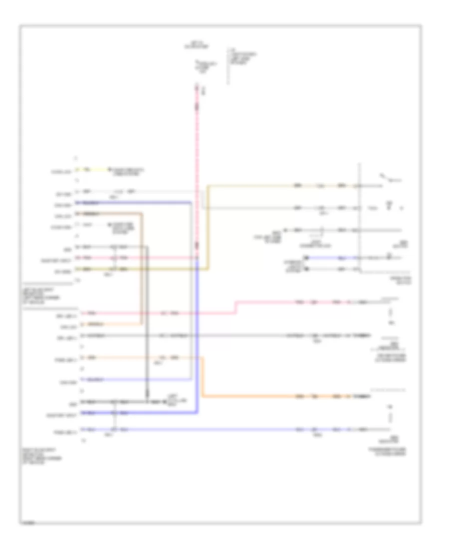 схема информационной системы мертвой точки для Hyundai Sonata Limited 2014