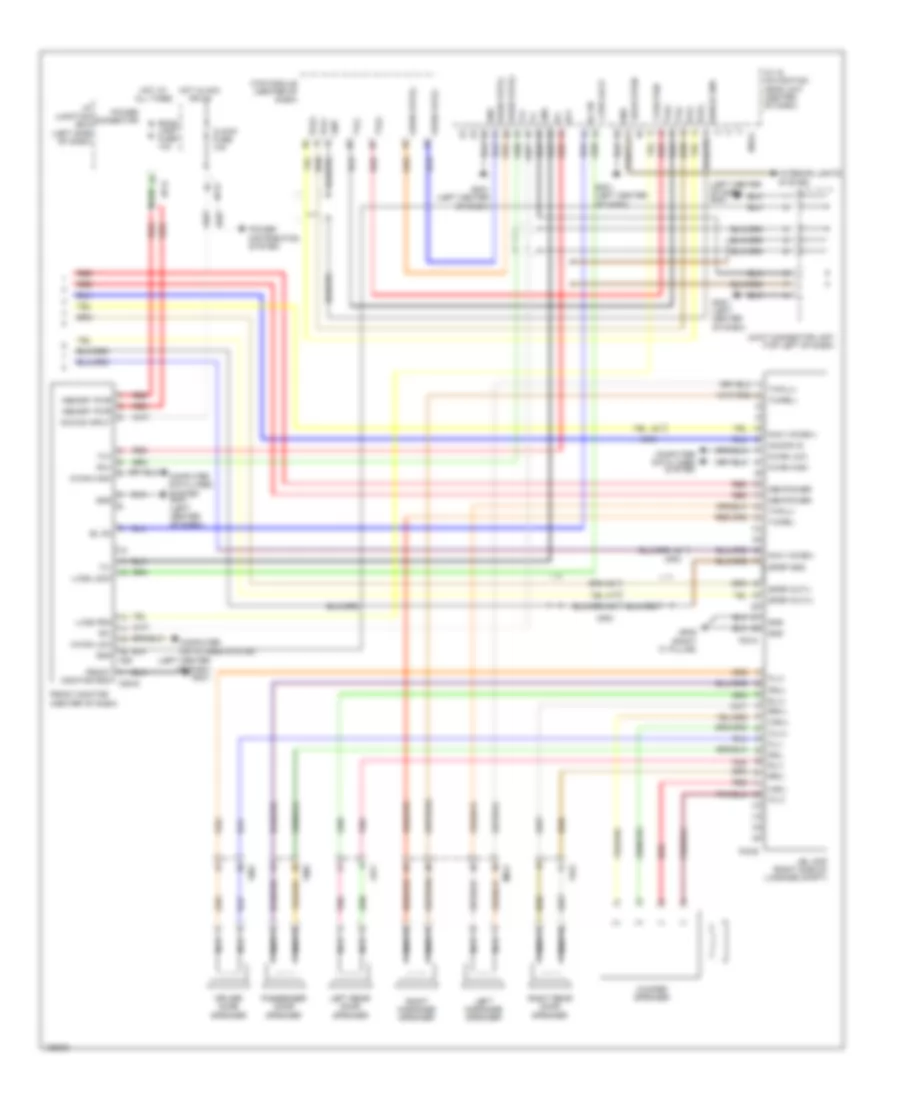 Radio Wiring Diagram, Except Hybrid withNavigation & withУсилитель JBL (2 из 2) для Hyundai Sonata SE 2014
