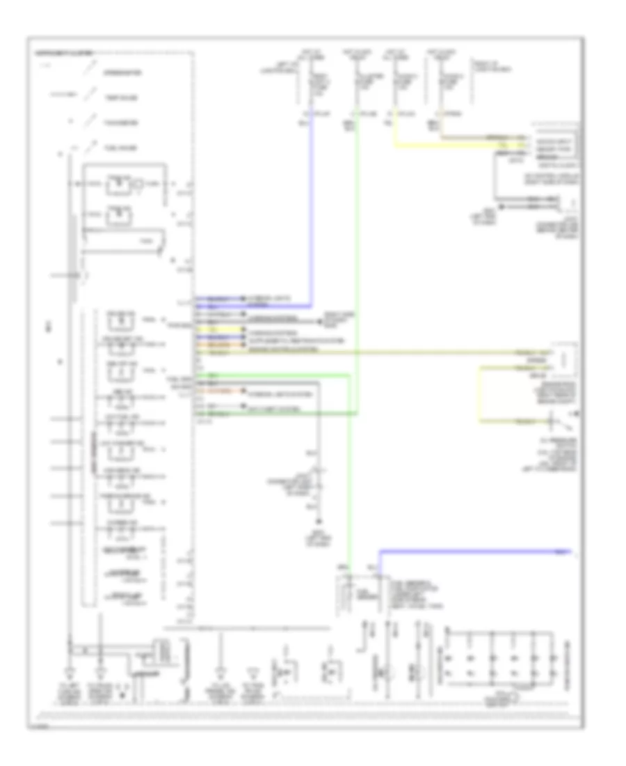 Электросхема панели приборов, С Аналоговая Группа (1 из 2) для Hyundai Genesis 3.8 2009