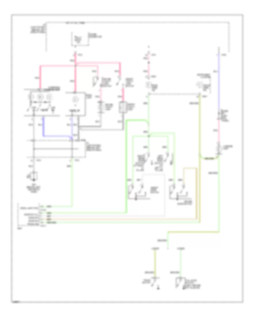 Электросхема подсветки для Hyundai Accent GLS 2006