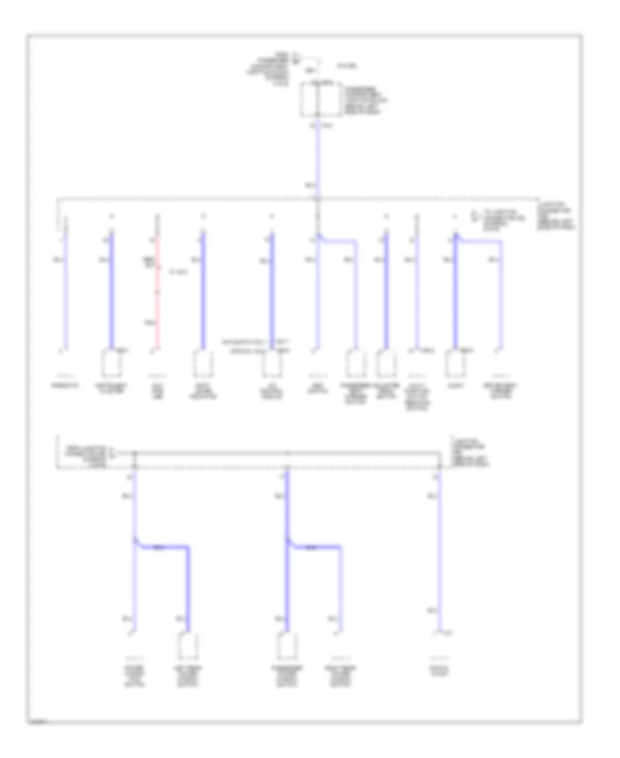 Электросхема блока предохранителей и реле (6 из 6) для Hyundai Sonata GLS 2009