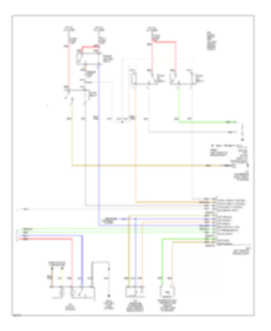 Электросхема кондиционера с ручный управлением (2 из 2) для Hyundai Accent GLS 2012