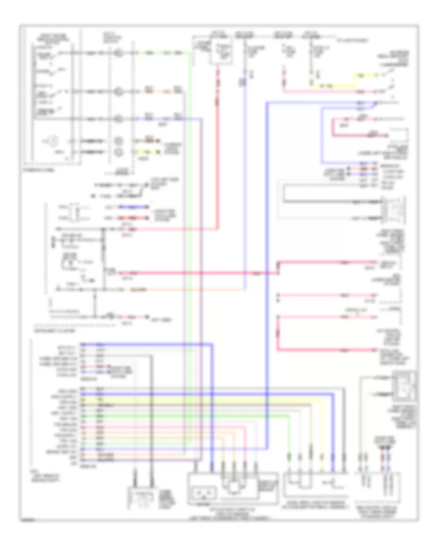 Электросхема системы круизконтроля, A/T для Hyundai Accent GS 2012