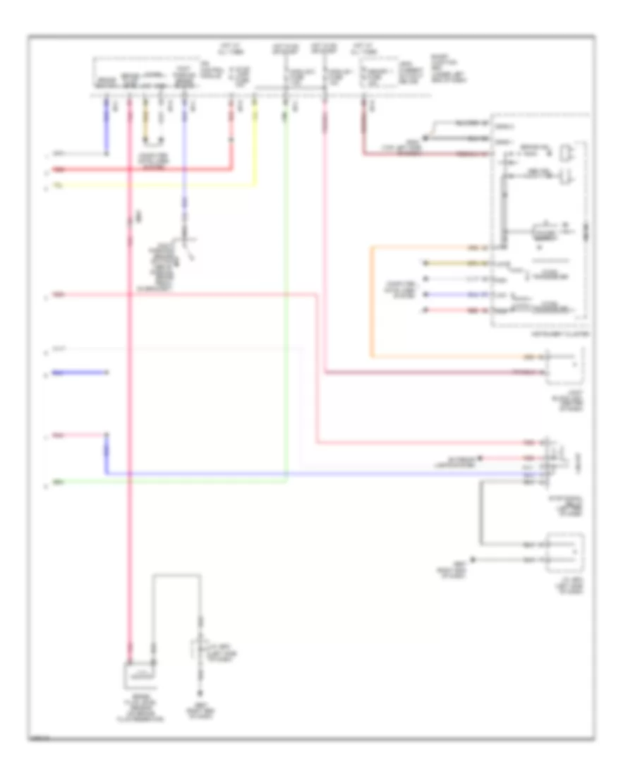 Электросхема антиблокировочной тормозной системы АБС (ABS), без ESC (2 из 2) для Hyundai Azera 2012