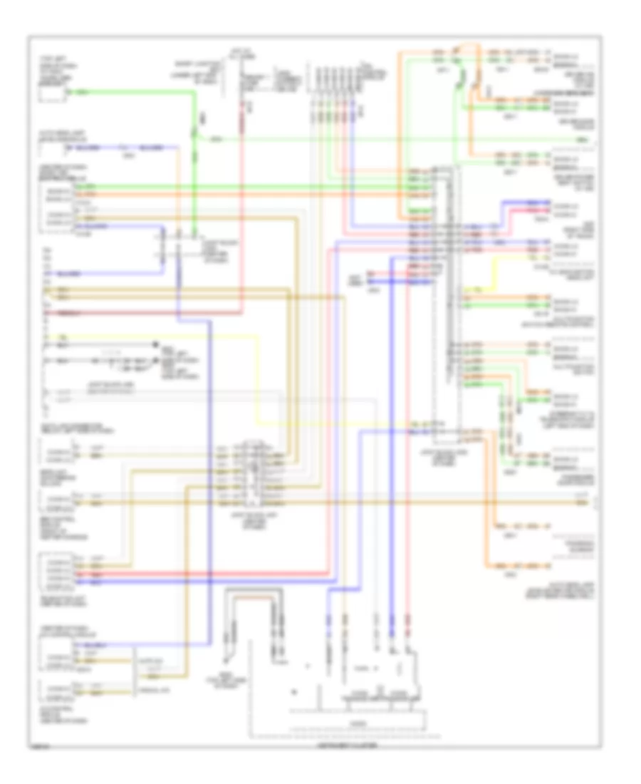 Электросхема линии передачи данных CAN (1 из 2) для Hyundai Azera 2012