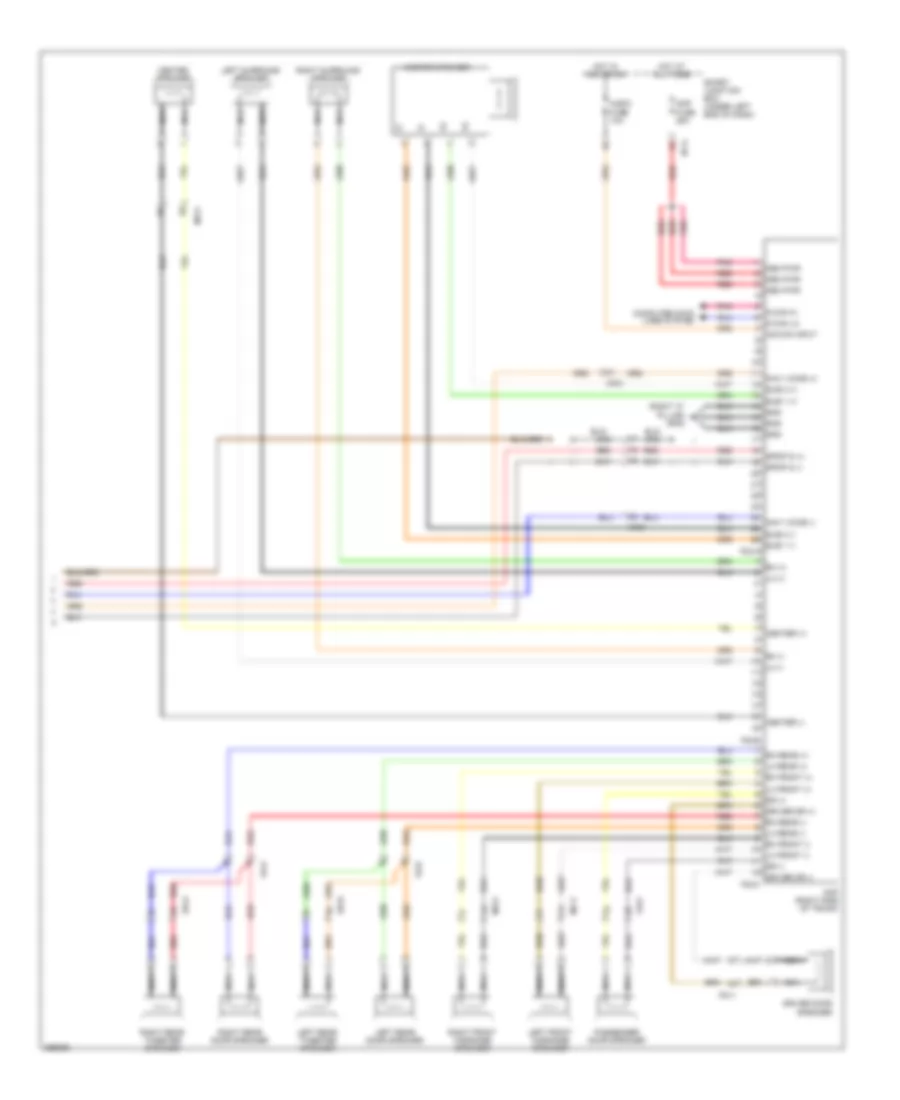 Электросхема мультимедии (4 из 4) для Hyundai Azera 2012
