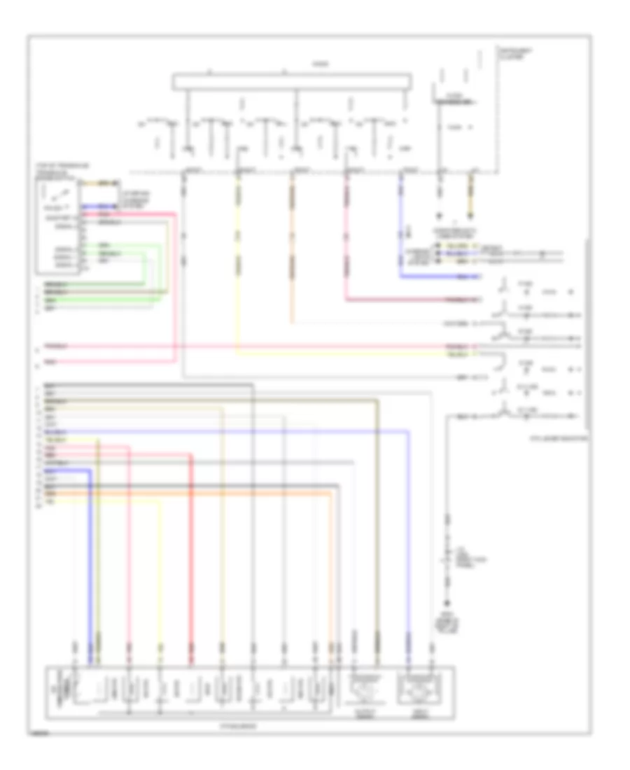 Электросхема коробки передач АКПП (2 из 2) для Hyundai Azera 2012