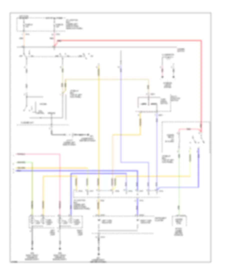 Электросхема внешнего освещения (2 из 2) для Hyundai Tucson Limited 2009