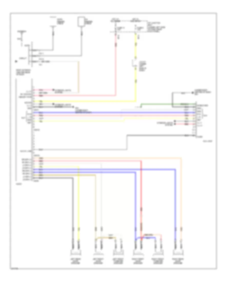 Электросхема магнитолы, без Усилитель для Hyundai Tucson Limited 2009